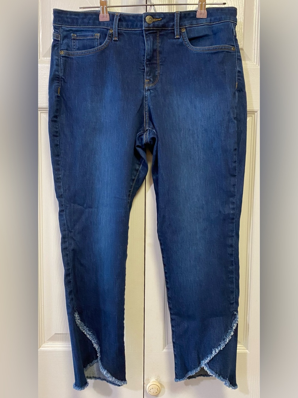 NYDJ Dark Blue Sheri Slim Stretch Jeans (Sz 12P)
